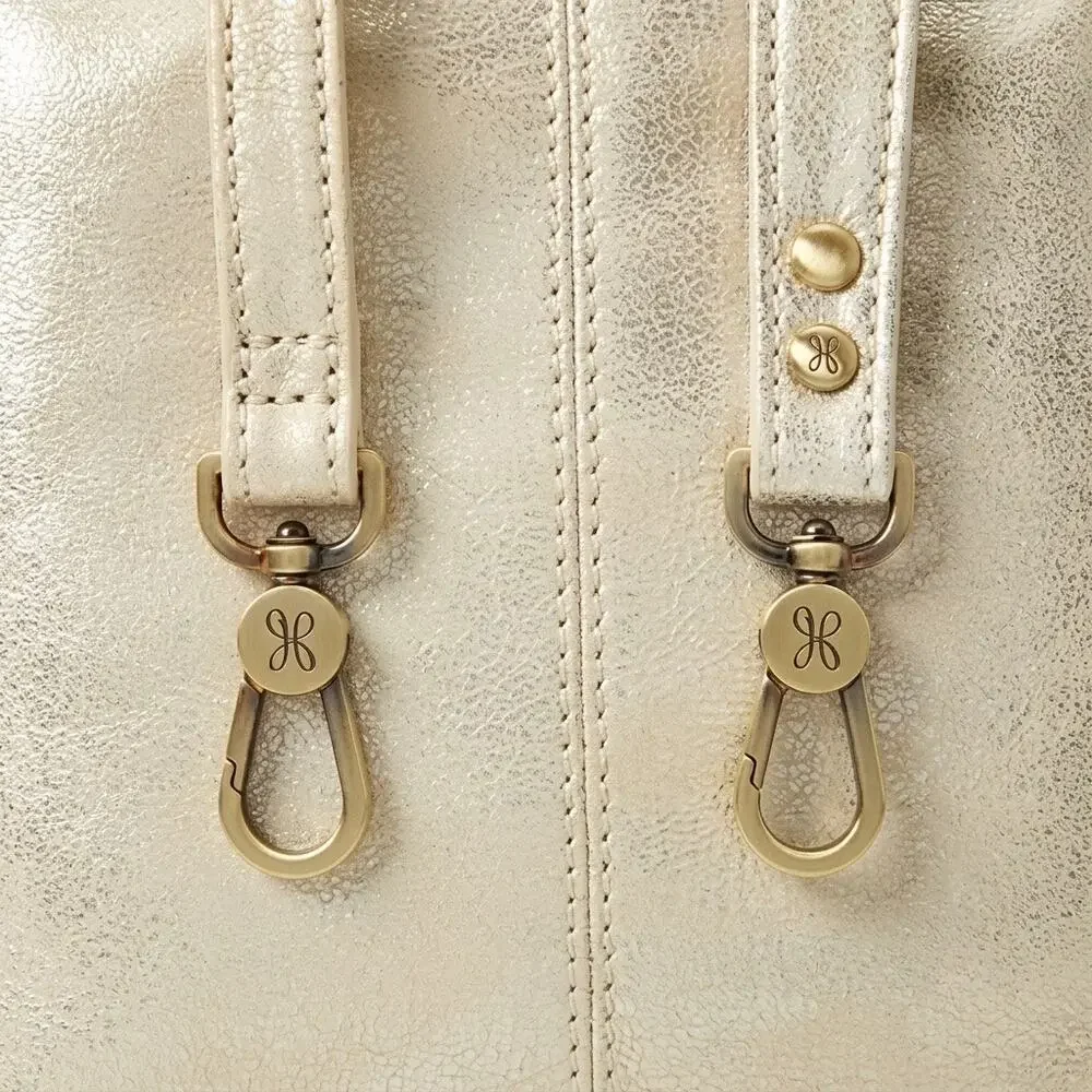 Hobo | Women | Pier Convertible Pearled Silver Leather Crossbody Shoulder Bag